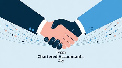 Chartered Accountants Day. handshake deal. Chartered Accountants Day Banner. Web Banner.
