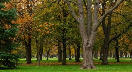 Fototapeta premium autumn in the park