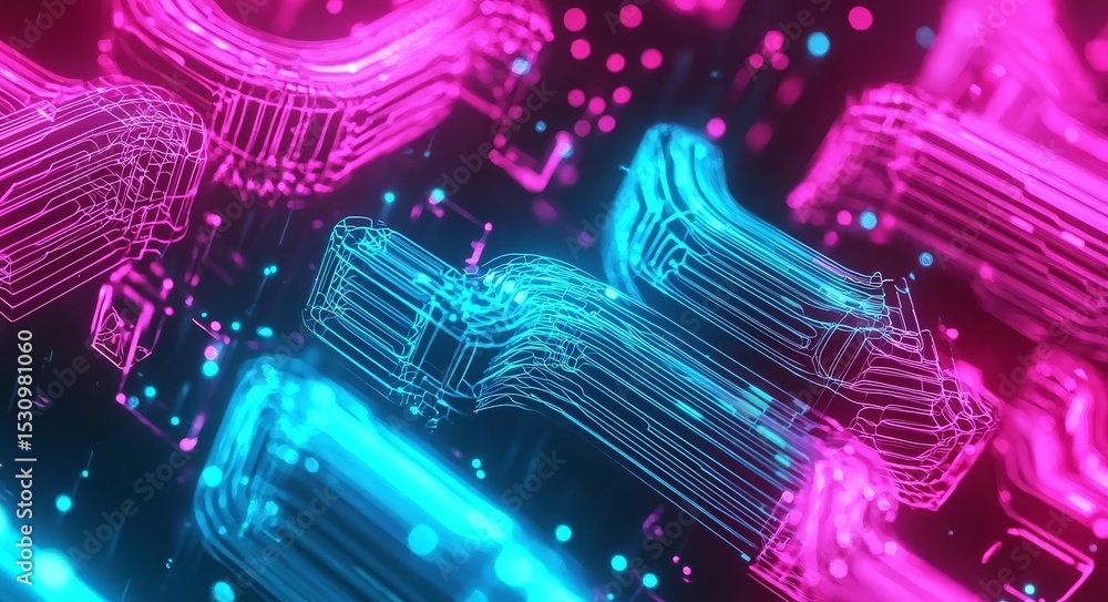 Poster dynamic and colorful abstract background for creative projects