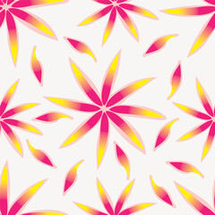 textile design with cute silhouette foliage pattern image
