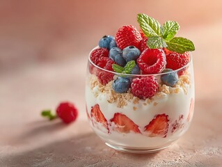 Delicious Fruit Parfait with Yogurt