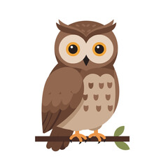 Obraz premium Cartoon Owl Illustration