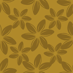 textile design with cute silhouette foliage pattern image
