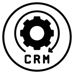 CRM glyph icon