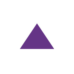 Fototapeta premium A deep purple triangle fills the bottom portion of a white background in this graphic image