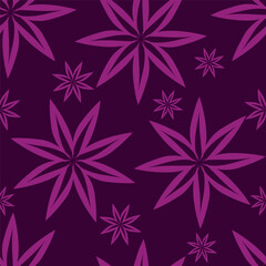 textile design with cute silhouette foliage pattern image
