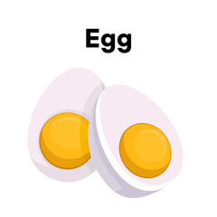 Boiled Egg Icon – Transparent PNG for Nutrition and Ketogenic Lifestyle Graphics