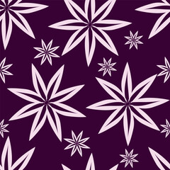 textile design with cute silhouette foliage pattern image
