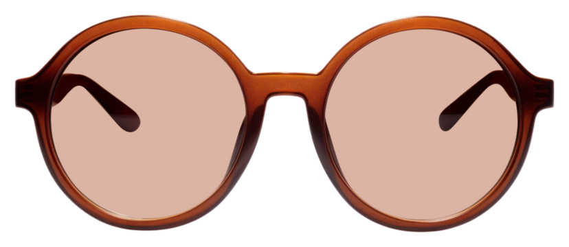 PNG Round brown sunglasses white background accessories accessory.