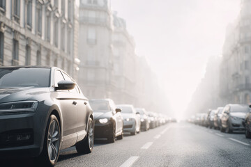 crowded urban street filled with vehicles stuck in traffic showcasing frustration and impatience of drivers