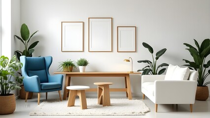 Stylish Modern Living Room with Comfortable Sofa