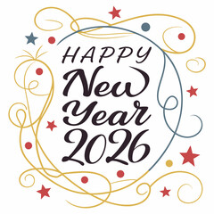 Happy New Year 2026 New Qualityfull Design 