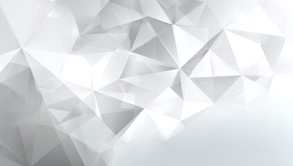 Abstract white background geometric polygon texture design for website and presentation template use