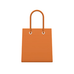 Stylish Orange Tote Bag Design for Fashion Enthusiasts and Trendy Shoppers Transparent background or png
