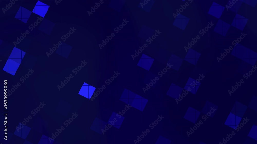 Poster dynamic digital abstract background with blue pixelated pattern for tech projects