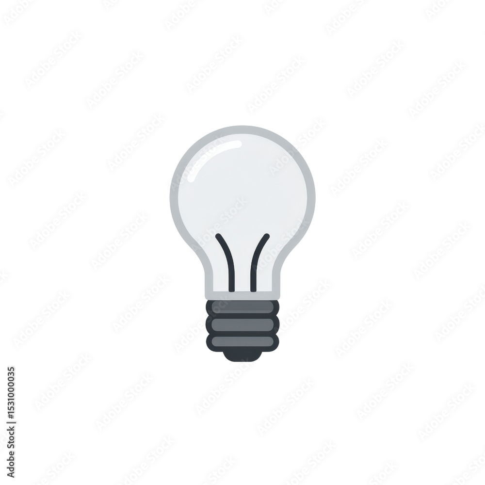 Aufkleber light bulb design illustrating creativity and innovation in modern technology for various use cases 