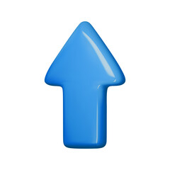 Blue 3D arrow vector illustration symbolizing growth, direction, and progress. Perfect for business, navigation, and infographic designs. SEO-optimized for trending searches.