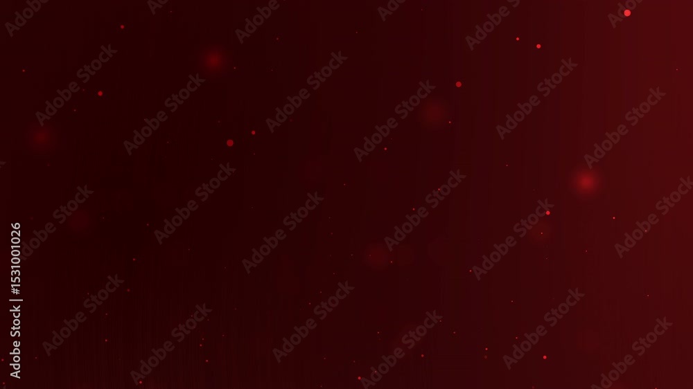 Poster vibrant red abstract background with dynamic light and particle effects