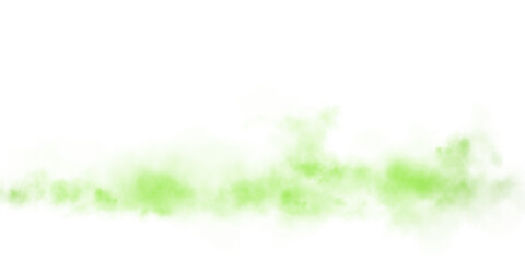 Fototapeta premium Delicate green haze resembling magical dust, gently dispersed in the air.