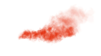 Delicate red haze resembling magical dust, gently dispersed in the air.