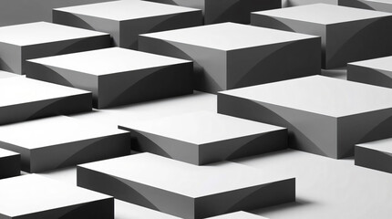 3D Podium Platforms – Minimalist Display Stages in Various Colors and Textures