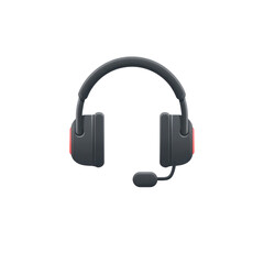 Modern Wireless Headset with Adjustable Microphone for Clear Sound in Gaming and Virtual Meetings Transparent background or png