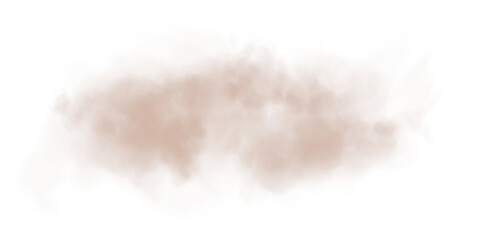 Delicate chocolate brown haze resembling magical dust, gently dispersed in the air.