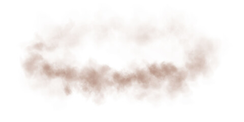 Delicate chocolate brown haze resembling magical dust, gently dispersed in the air.