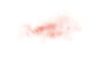 Fototapeta premium Delicate red haze resembling magical dust, gently dispersed in the air.