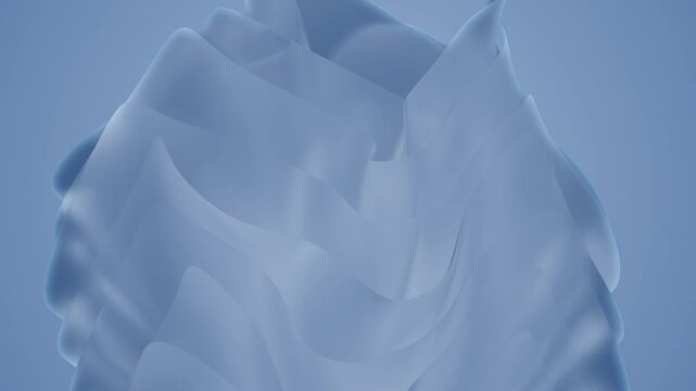 chambray blue 3D abstract wave animation with smooth gradient transitions. Dynamic flowing shapes create a colorful and modern design. Non-looping animation
