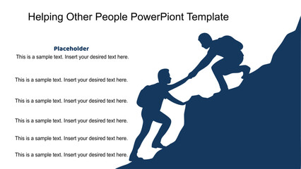 SVG_Empowering Others Through Support and Teamwork. Fully editable vector SVG file compatible with PowerPoint, Illustrator, and most vector-based applications.