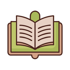 Education Book Icon – Study, Knowledge, and Reading Symbol for Learning, School, and Academic Resources