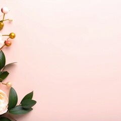 Fototapeta premium Floral arrangement workshop studio image soft lighting close-up creative design inspiration