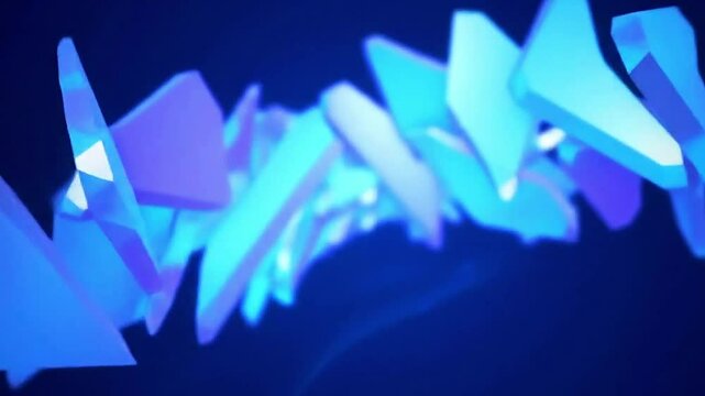 abstract ice blue plum shard drift loop cinematic particles background 4K
 - Powered by Adobe