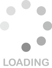 Spinning Circle Loading Icon with Text