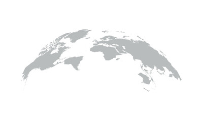 Obraz premium World map on white background.