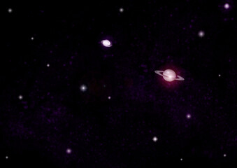 galaxy in a free space.