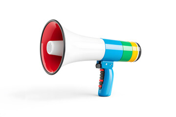 3D Illustration of Megaphone for Marketing Isolate don White