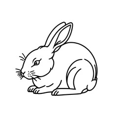 Obraz premium 休んでいるうさぎ｜Resting Rabbit