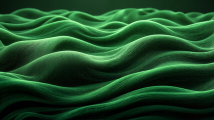 Fototapeta premium A mesmerizing green wave pattern end