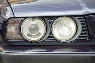 classic car headlight