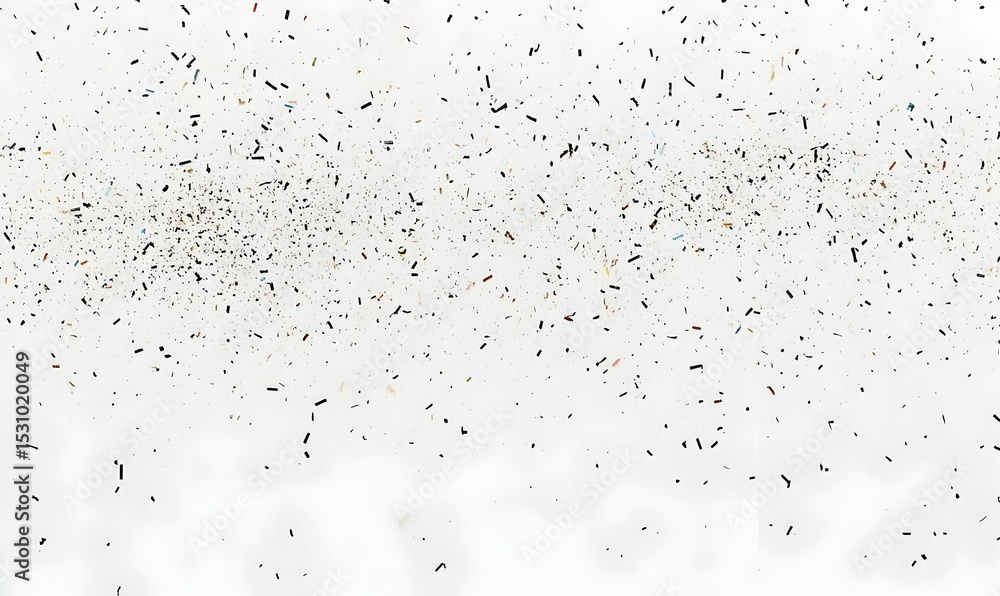 Aufkleber abstract background texture of scattered pencil shavings on white surface; ideal for design projects