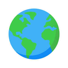 Naklejka premium earth globe icon vector