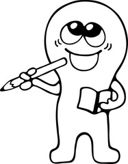 학습캐릭터_공부_선화