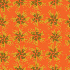 textile design with cute silhouette foliage pattern image
