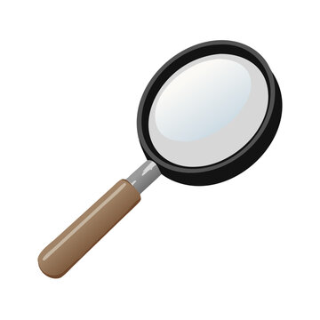 Fototapeta Realistic Illustration Of Magnifier Glass 