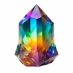 Rainbow Iridescent Gemstone Crystal Point colors