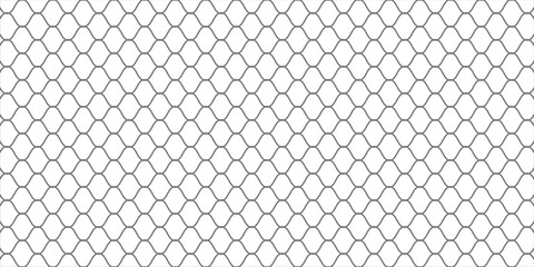 Fototapeta premium Honeycomb pattern with hexagon mesh. Texture bee comb grid. Flat vector illustration isolated on white background. vector ilustration