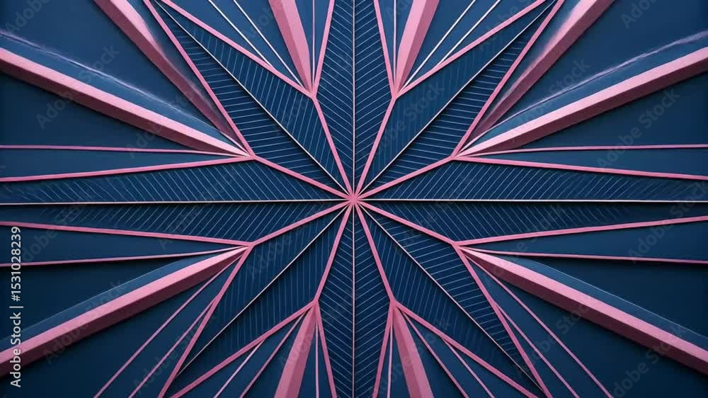 Poster bright and colorful abstract background with seamless star patterns and geometric fractal illustrati
