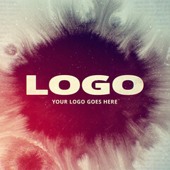 Ink Drop Logo. Square Opener for Social Media.